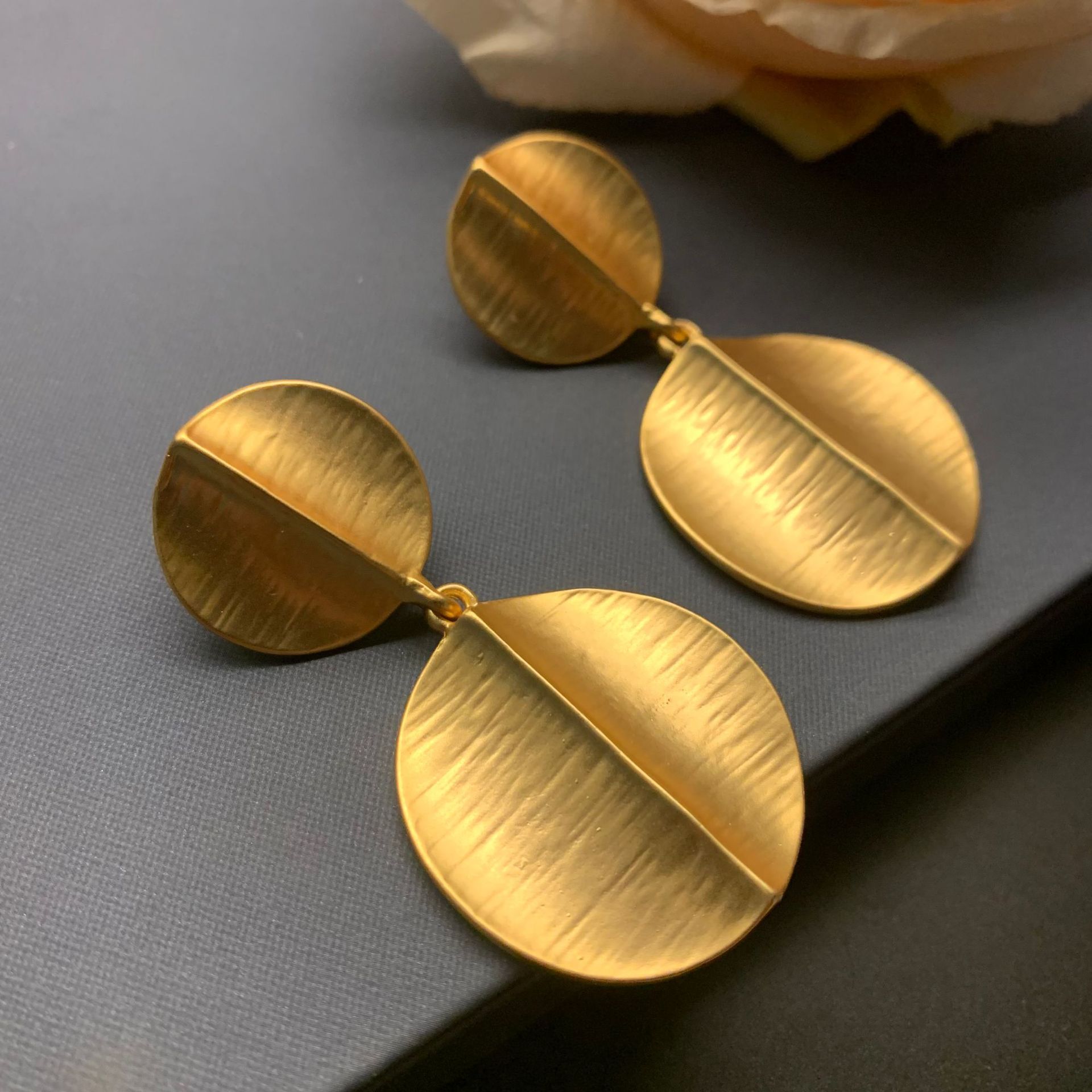 French Style Copper Alloy S925 Silver Ear Posts Stud Earrings